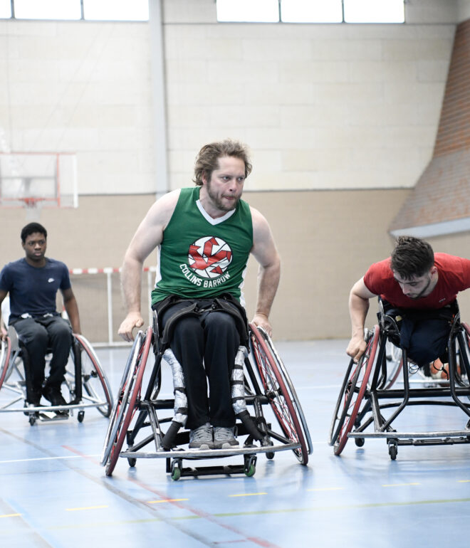 Shooting reportage Paris sur le basket fauteuil