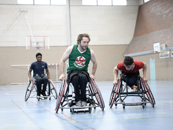Shooting reportage Paris sur le basket fauteuil