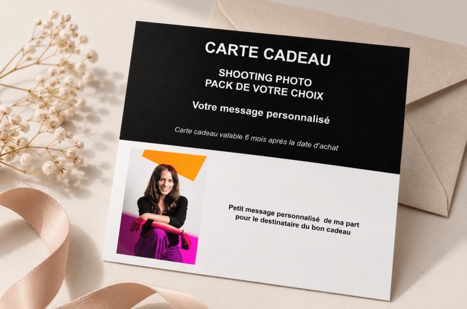 Carte cadeau pour une séance photo EMCHA à Paris